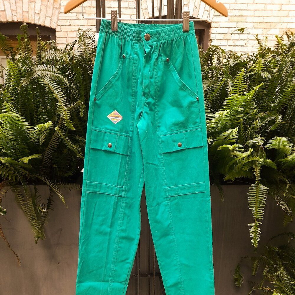 Vintage 80s 90s Children's Green Pants Size 10 New with Tags Krickets